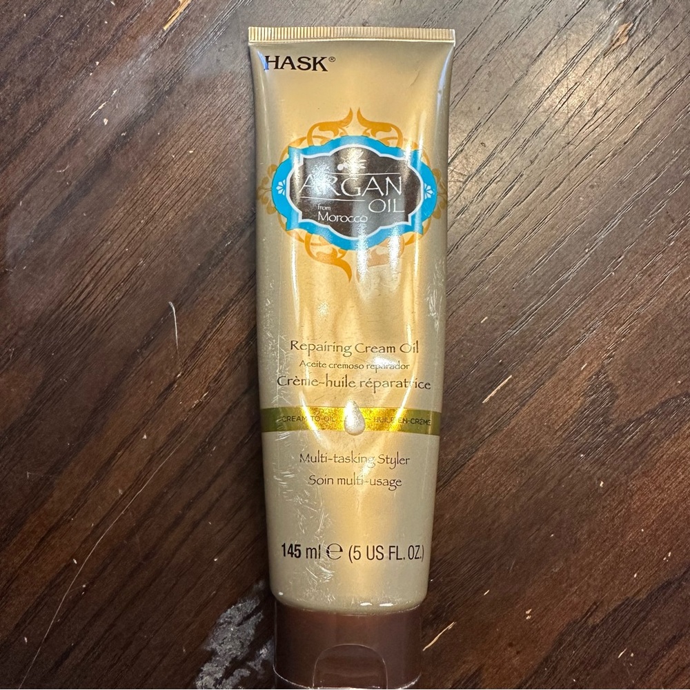 (1) Hask Argan Oil Morocco Repairing Cream Oil 5 Fl Oz RARE HTF
